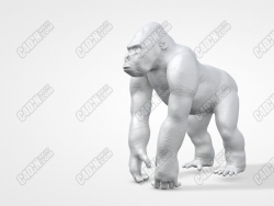 C4Dɶģ C4D gorilla animal sculpture model