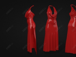 C4DɫŮװȹ·װ Womens - Red Silk Dress