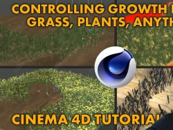 C4DƲݵֲΧ̳ Controlling Growth Effects in Cinema 4D: Grass Plants