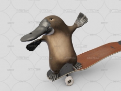 C4DѼ޶ģ Longboarding Platypus