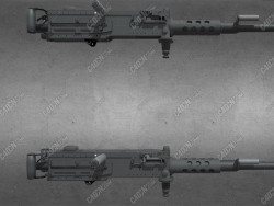 C4D+BLENDERǹģ M2 .50cal machinegun