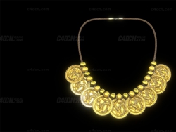 C4DŲƽģ gold necklace