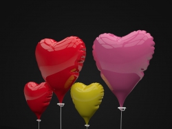 C4Dģ Heart Balloons