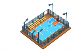 C4Dͨɰģ Basketball court