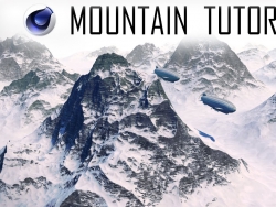 C4DιдʵѩɽģȾ̳ 3D Mountains Tutorial ~ Cinema4D