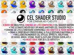 C4DԤ 900鳬C4DͨϸԤ Eyedesyn Cel Shader Studio for Cinem...