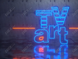 【TVart logo演绎】一招课堂动画教程1.6 灯管字动画