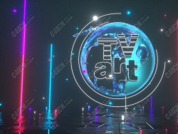 【TVart logo演绎】一招课堂动画教程1.7 流体字动画