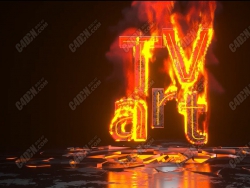 【TVart logo演绎】一招课堂动画教程1.8 火焰字动画