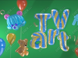 【TVart logo演绎】一招课堂动画教程1.9 气球字动画