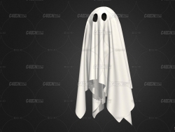 C4D겼°ײģ ghost with cloth physics