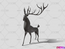 C4D÷¹ģ Deer Sculpture