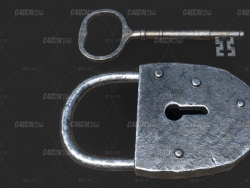 C4DŴͭԿģ Old Lock and Key