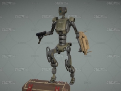 C4D;ۿͨսʿƻûеģ Robot Warrior
