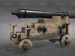 16Ӣƴģ 1600s English Saker Cannon High Poly