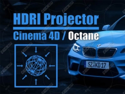 C4D+OCȾάģͼƬʵϳɽűԤ Cinema 4D Octane HDRI Projector V1.2