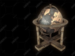 老式地球仪模型 Old Fashioned Globe