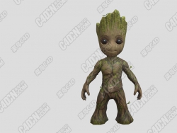 可爱婴儿形态树人格鲁特模型 Baby Groot