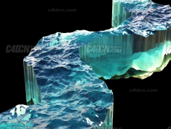C4D+X-ParticlesӲ󶯻 xpOcean Ocean Deformer