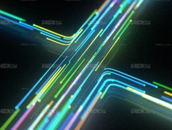 C4D+X-ParticlesӲ޺߶ xpDirection Neon Traffic
