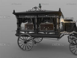 古代汽车模型 Funeral carriage