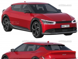 起亚轿跑汽车模型 Kia EV6 AIR 2022 - 3D Model