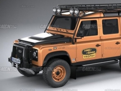 路虎高性能大型吉普越野汽车模型 Land Rover Defender Works V8 Trophy 2021