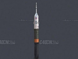 C4DTMA̫ջģ Soyuz TMA Soviet Space Rocket Ship