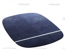 蓝色地毯模型下载 Oona Rug 175x240