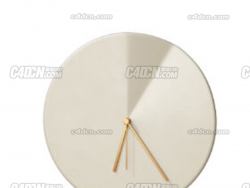 超简约创意钟表模型下载 Oree Ceramic Wall Clock