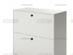 칫˫ļC4Dģ link vitrine storage with drawer 75 and 112