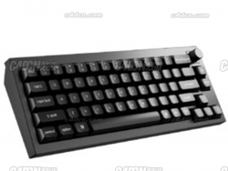 ߺɫԼC4Dģ wireless black keyboard