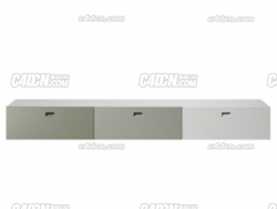 ӹC4Dģ satellite low board cabinets h 25 cm