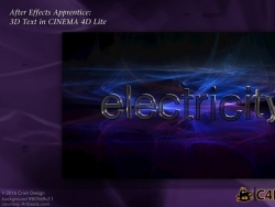 AE C4Dѵ̳Lynda C After Effects Apprentice 18 3D Text CINEMA 4D Lite