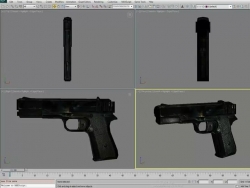 3DS MAXģ̳ һѺɫǹ SkillFeed - Create a Handgun Using 3ds Max